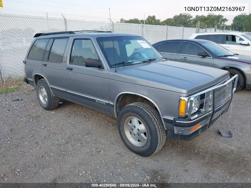 1991 Chevrolet Blazer S10 VIN: 1GNDT13Z0M2163967 Lot: 40290560