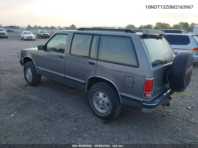 1991 Chevrolet Blazer S10 VIN: 1GNDT13Z0M2163967 Lot: 40290560