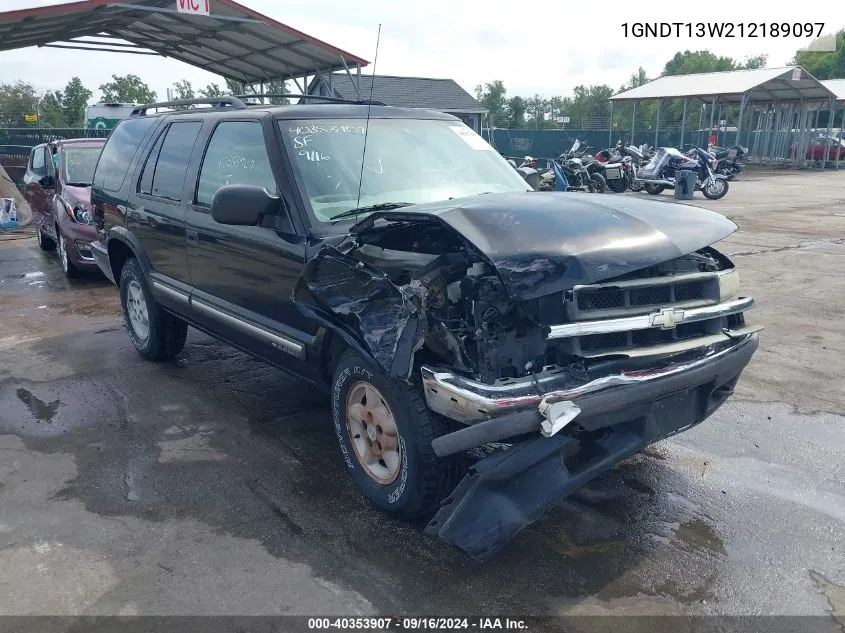 2001 Chevrolet Blazer Ls VIN: 1GNDT13W212189097 Lot: 40353907