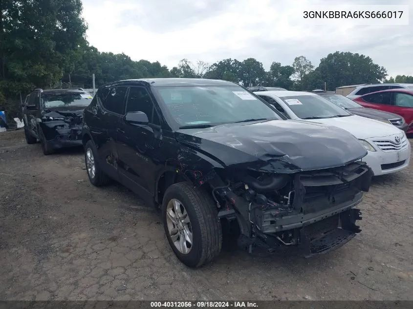 3GNKBBRA6KS666017 2019 Chevrolet Blazer 1Lt