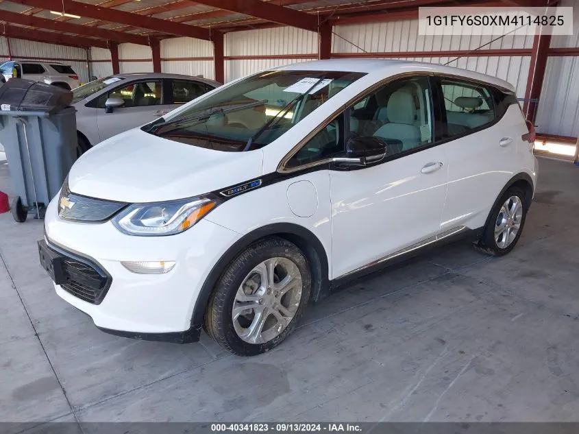 1G1FY6S0XM4114825 2021 Chevrolet Bolt Ev Fwd Lt