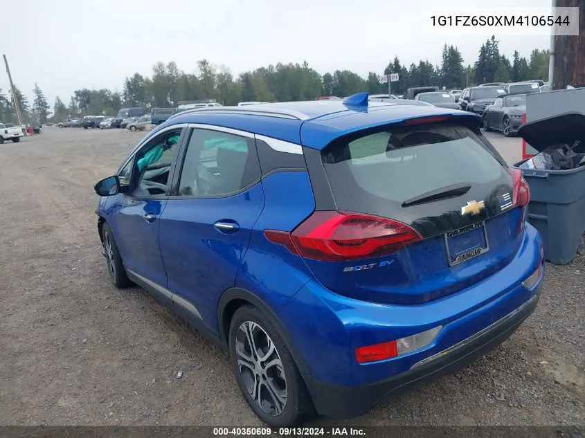 1G1FZ6S0XM4106544 2021 Chevrolet Bolt Ev Fwd Premier