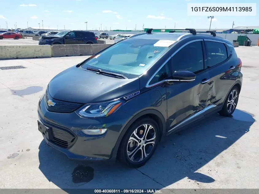 1G1FZ6S09M4113985 2021 Chevrolet Bolt Ev Fwd Premier