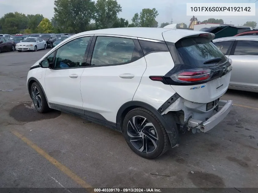 2023 Chevrolet Bolt Ev 2Lt VIN: 1G1FX6S0XP4192142 Lot: 40339170