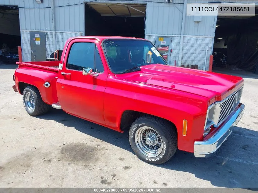 1111CCL447Z185651 1977 Chevrolet C10 Cab & Chassis