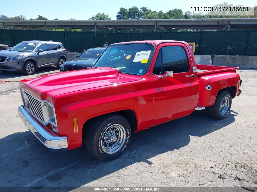 1111CCL447Z185651 1977 Chevrolet C10 Cab & Chassis