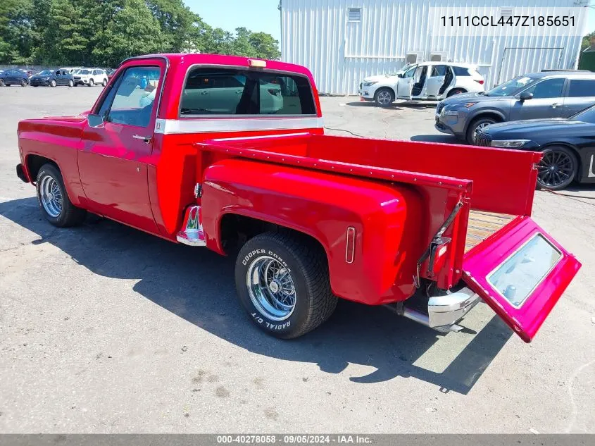 1111CCL447Z185651 1977 Chevrolet C10 Cab & Chassis