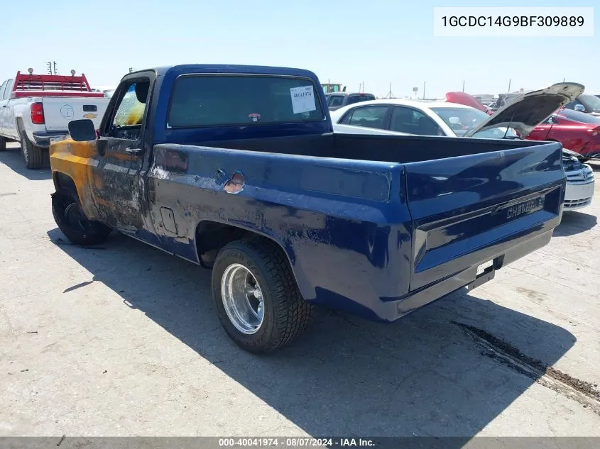 1981 Chevrolet C10 VIN: 1GCDC14G9BF309889 Lot: 40041974