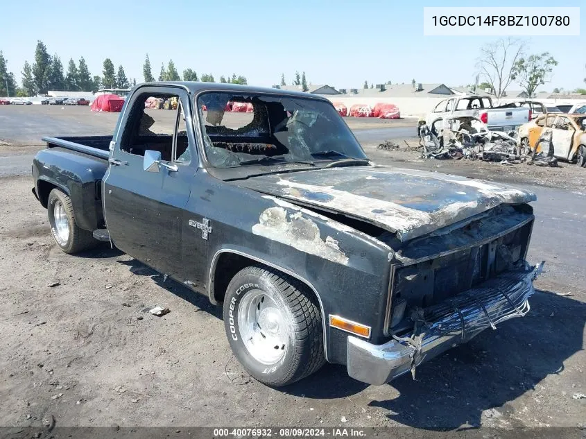 1981 Chevrolet C10 VIN: 1GCDC14F8BZ100780 Lot: 40076932