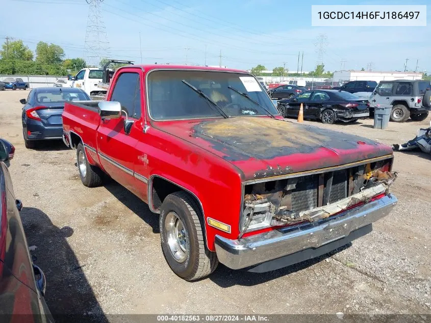 1985 Chevrolet C10 VIN: 1GCDC14H6FJ186497 Lot: 40182563