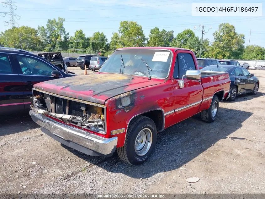 1985 Chevrolet C10 VIN: 1GCDC14H6FJ186497 Lot: 40182563