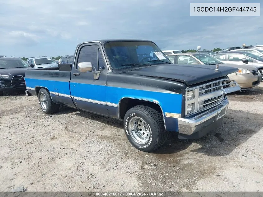 1986 Chevrolet C10 VIN: 1GCDC14H2GF444745 Lot: 40216617