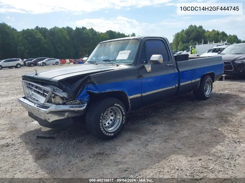 1GCDC14H2GF444745 1986 Chevrolet C10