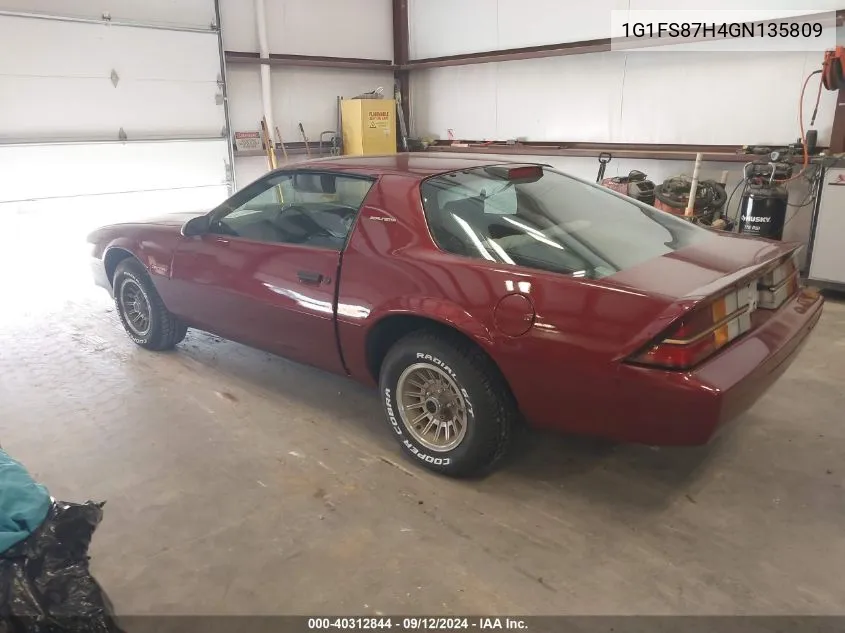 1G1FS87H4GN135809 1986 Chevrolet Camaro Berlinetta