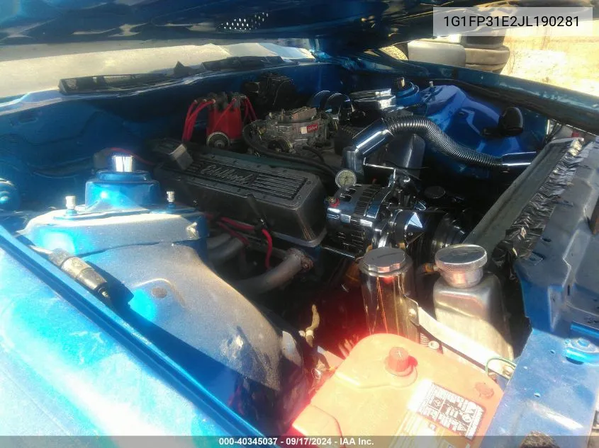 1G1FP31E2JL190281 1988 Chevrolet Camaro