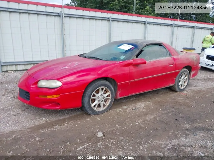 2001 Chevrolet Camaro VIN: 2G1FP22K912124356 Lot: 40295390