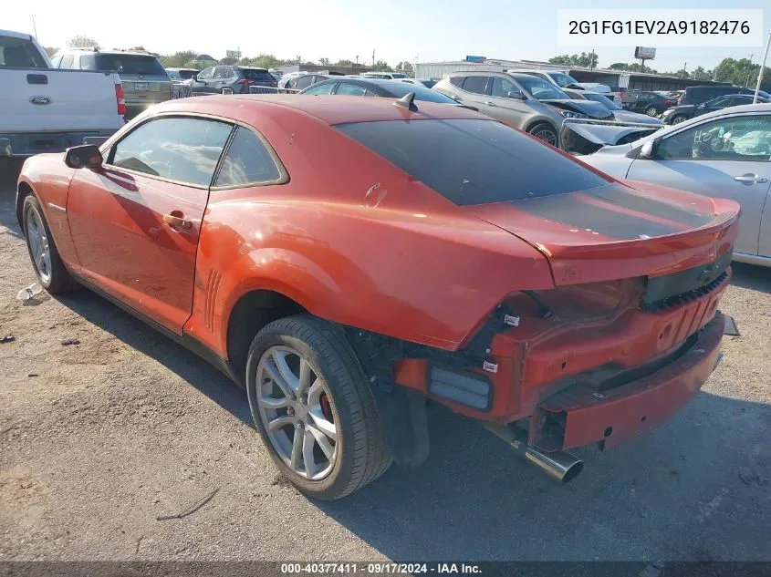 2G1FG1EV2A9182476 2010 Chevrolet Camaro 2Lt