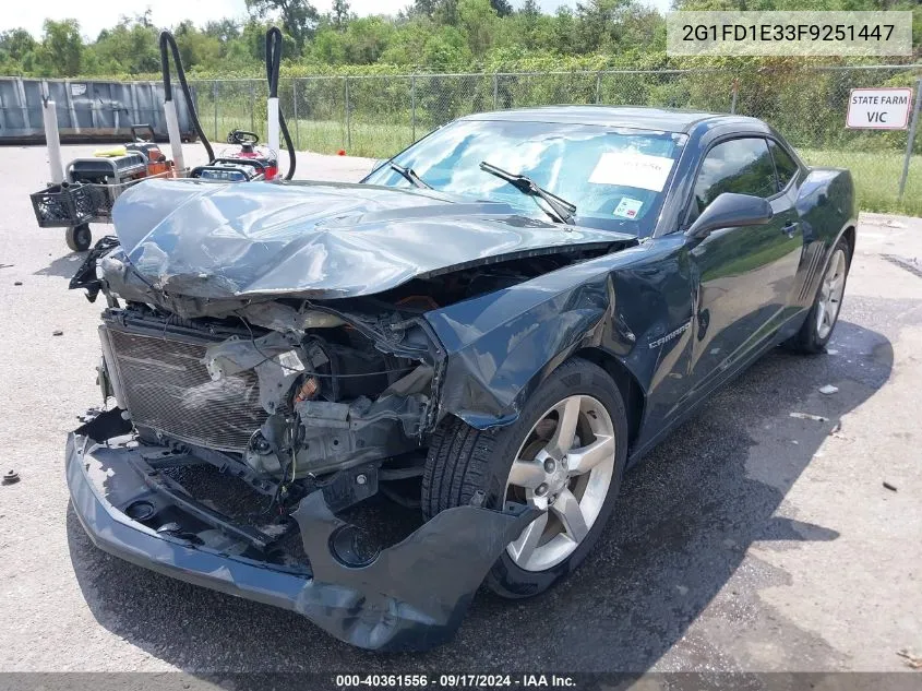 2G1FD1E33F9251447 2015 Chevrolet Camaro 1Lt