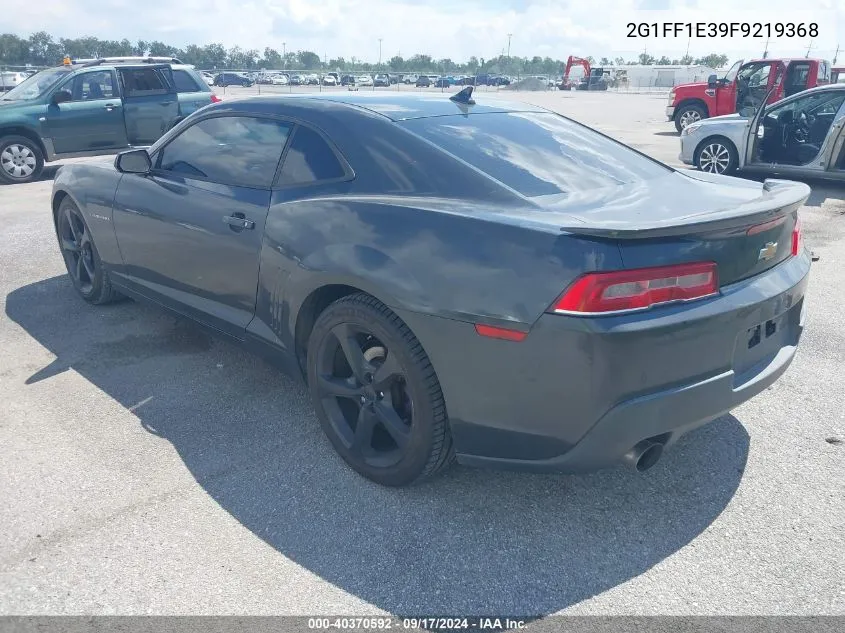 2015 Chevrolet Camaro 2Lt VIN: 2G1FF1E39F9219368 Lot: 40370592