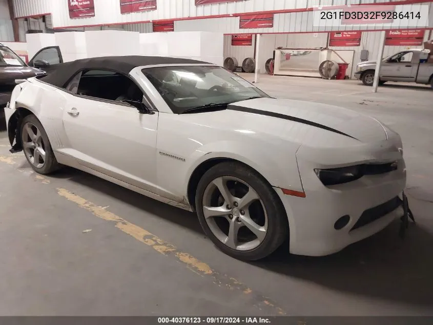 2015 Chevrolet Camaro 1Lt VIN: 2G1FD3D32F9286414 Lot: 40376123