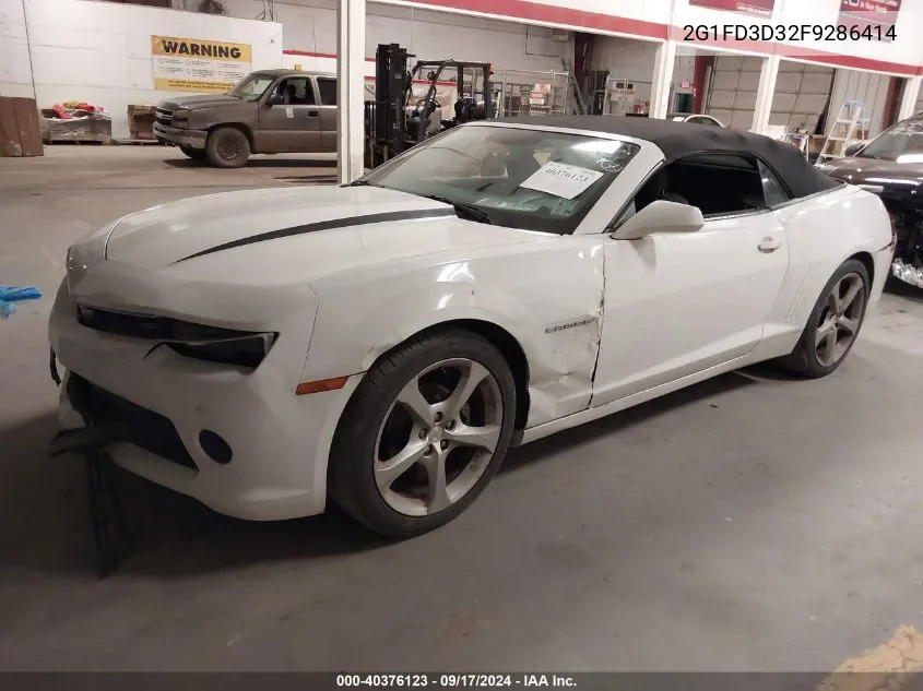 2G1FD3D32F9286414 2015 Chevrolet Camaro 1Lt