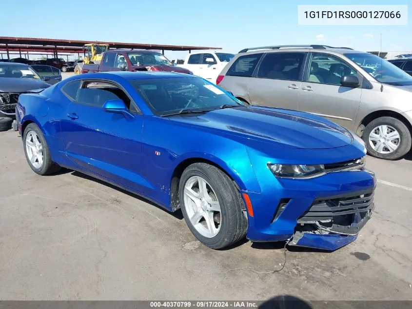 2016 Chevrolet Camaro 2Lt VIN: 1G1FD1RS0G0127066 Lot: 40370799