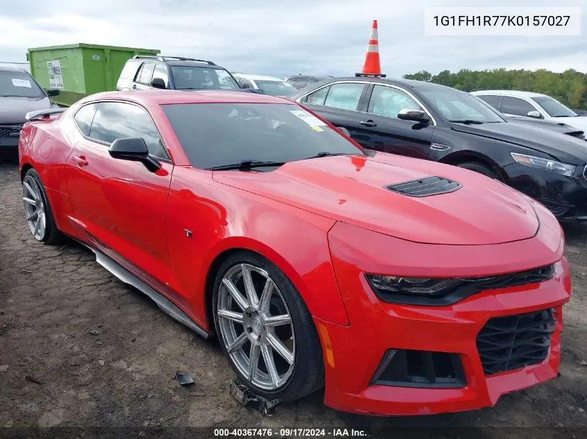 1G1FH1R77K0157027 2019 Chevrolet Camaro 2Ss