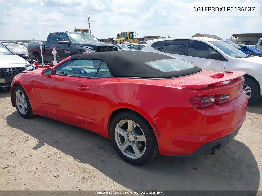 1G1FB3DX1P0136637 2023 Chevrolet Camaro 1Lt