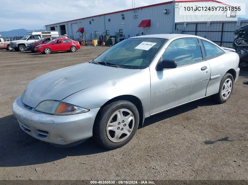 2000 Chevrolet Cavalier VIN: 1G1JC1245Y7351855 Lot: 40350530