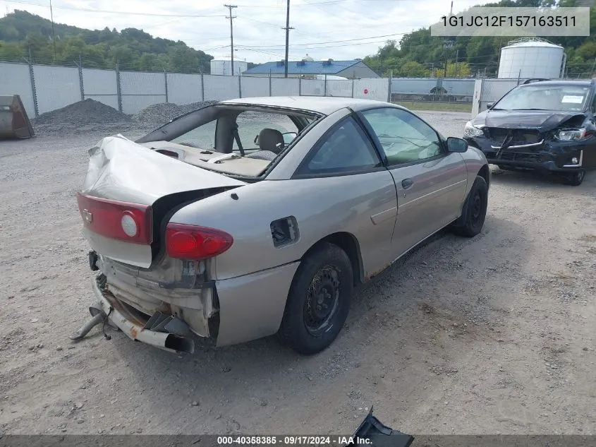 2005 Chevrolet Cavalier VIN: 1G1JC12F157163511 Lot: 40358385