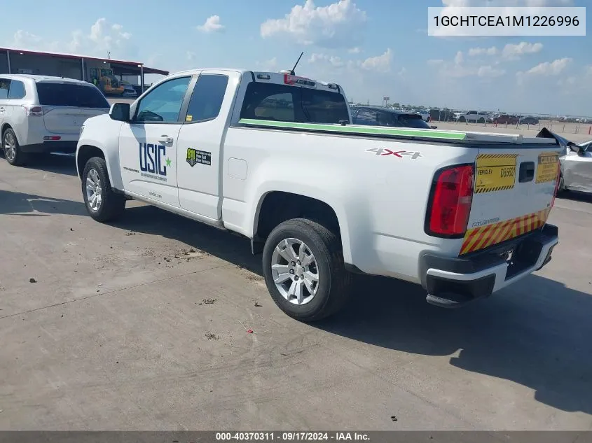 1GCHTCEA1M1226996 2021 Chevrolet Colorado 4Wd Long Box Lt