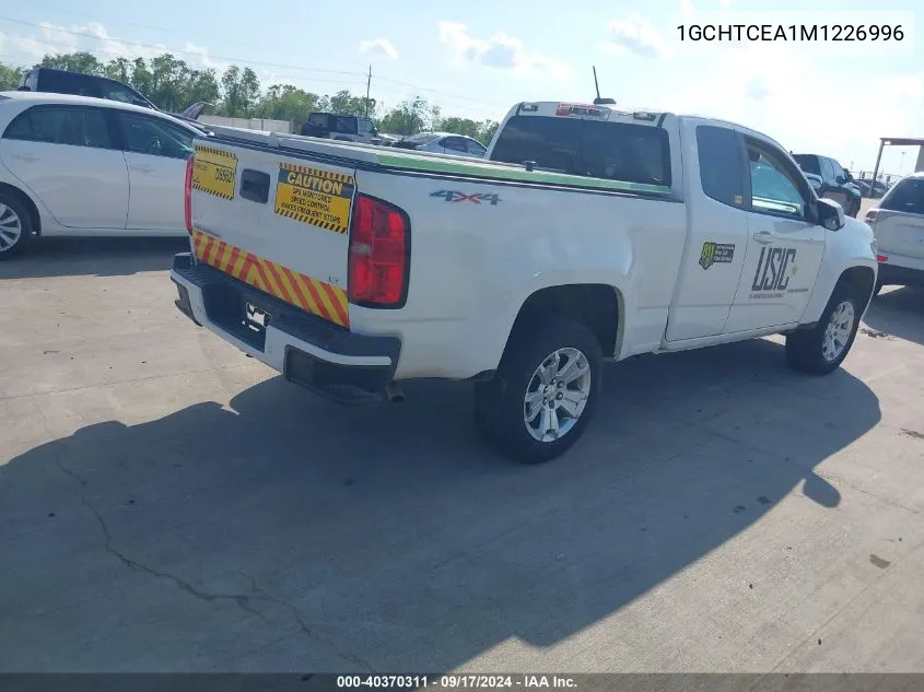 2021 Chevrolet Colorado 4Wd Long Box Lt VIN: 1GCHTCEA1M1226996 Lot: 40370311