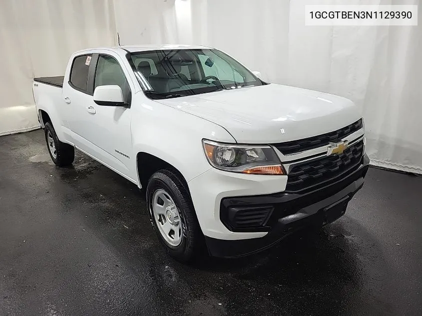 2022 Chevrolet Colorado VIN: 1GCGTBEN3N1129390 Lot: 40366259