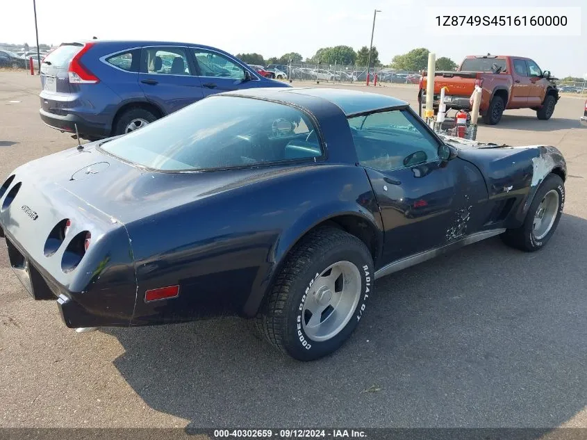 1979 Chevrolet Corvette VIN: 1Z8749S4516160000 Lot: 40302659