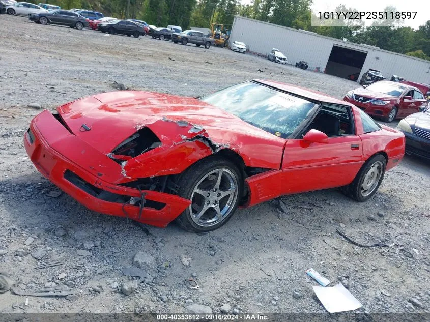 1995 Chevrolet Corvette VIN: 1G1YY22P2S5118597 Lot: 40353812