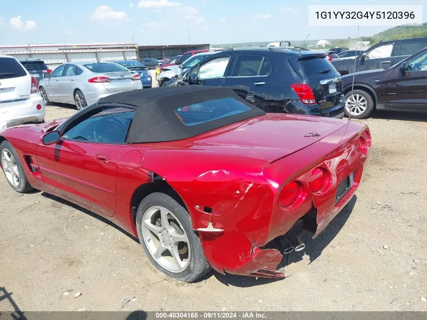 2000 Chevrolet Corvette VIN: 1G1YY32G4Y5120396 Lot: 40304165