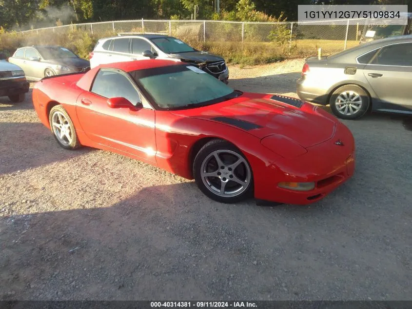 2000 Chevrolet Corvette Hardtop VIN: 1G1YY12G7Y5109834 Lot: 40314381