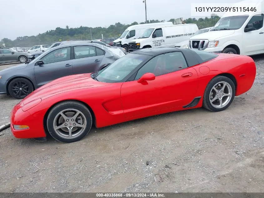 2000 Chevrolet Corvette VIN: 1G1YY22G9Y5115446 Lot: 40335868