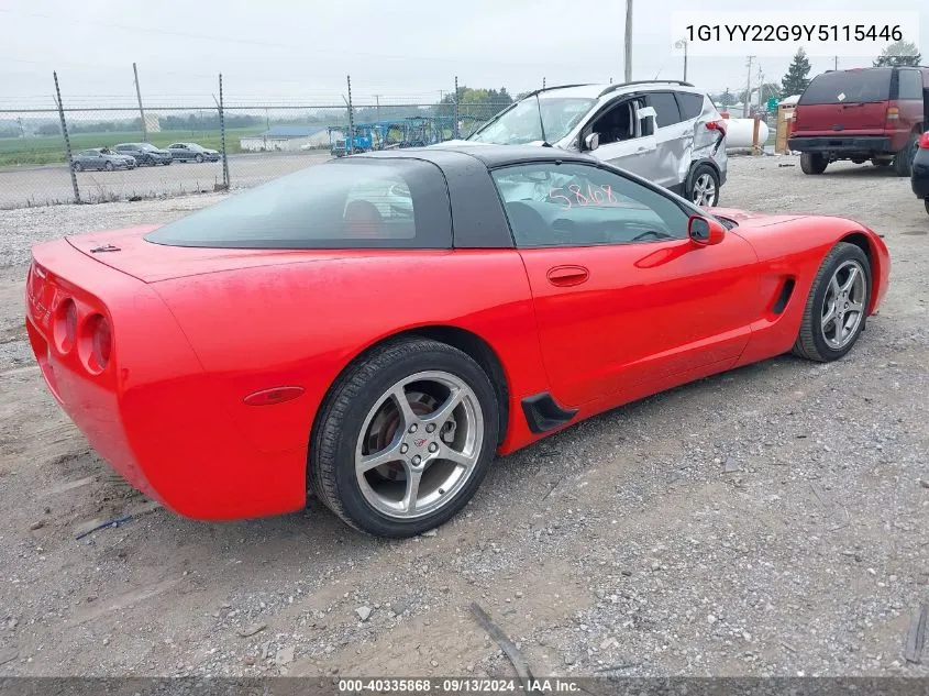 2000 Chevrolet Corvette VIN: 1G1YY22G9Y5115446 Lot: 40335868