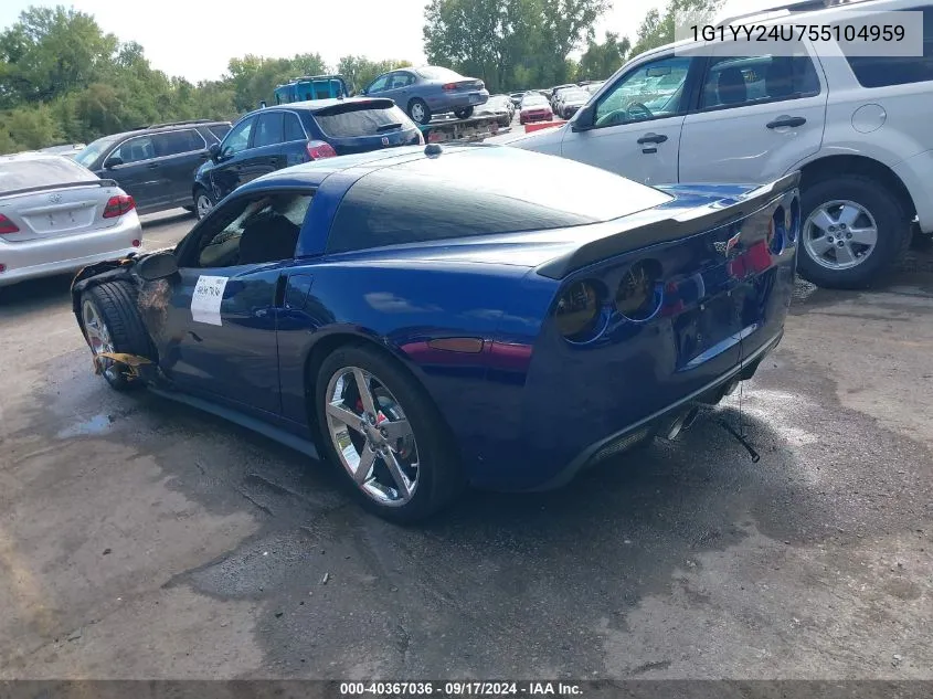 1G1YY24U755104959 2005 Chevrolet Corvette