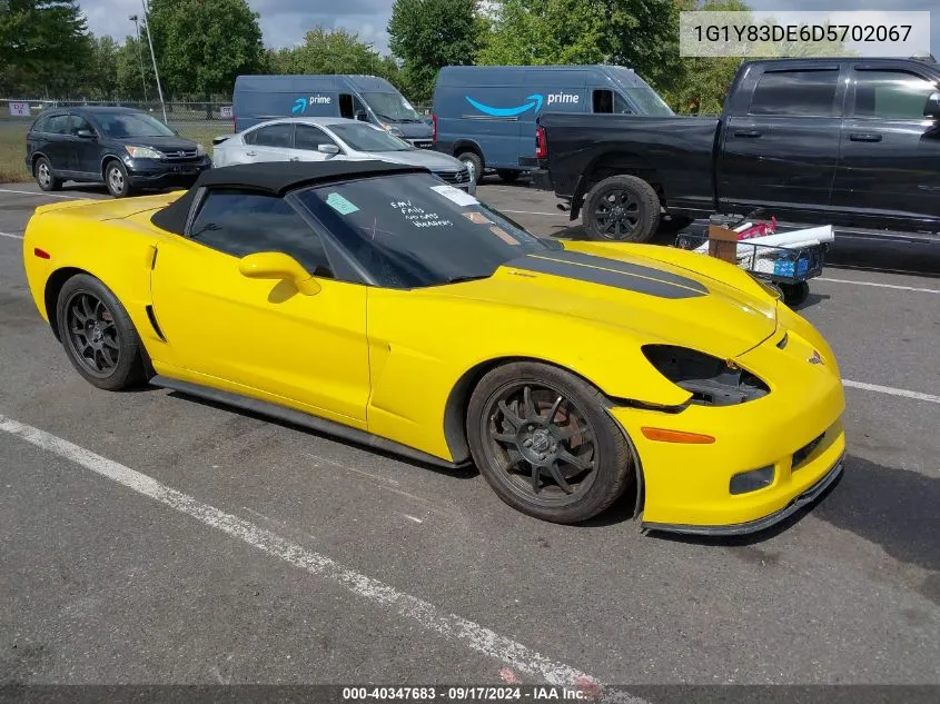 2013 Chevrolet Corvette 427 VIN: 1G1Y83DE6D5702067 Lot: 40347683