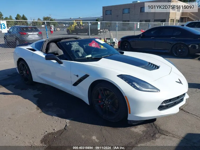 1G1YK2D75F5115097 2015 Chevrolet Corvette Stingray Z51