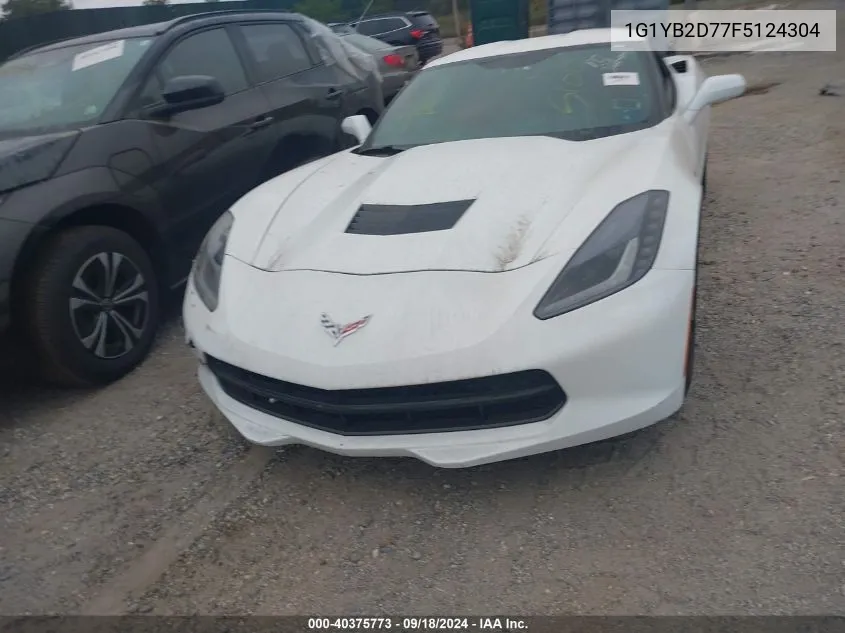 1G1YB2D77F5124304 2015 Chevrolet Corvette Stingray 1Lt