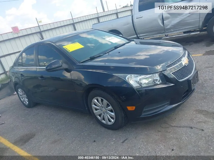 2011 Chevrolet Cruze 1Lt VIN: 1G1PF5S94B7217298 Lot: 40346150