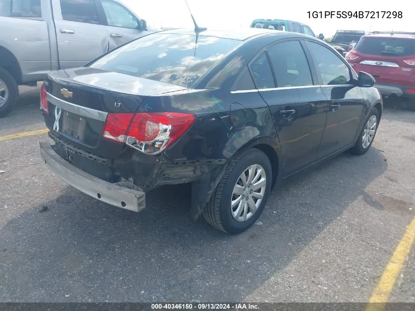 2011 Chevrolet Cruze 1Lt VIN: 1G1PF5S94B7217298 Lot: 40346150