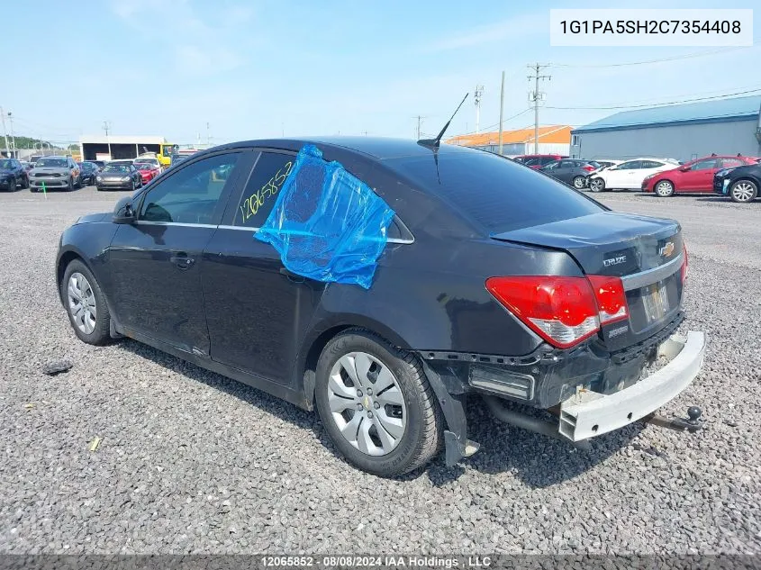 1G1PA5SH2C7354408 2012 Chevrolet Cruze Ls