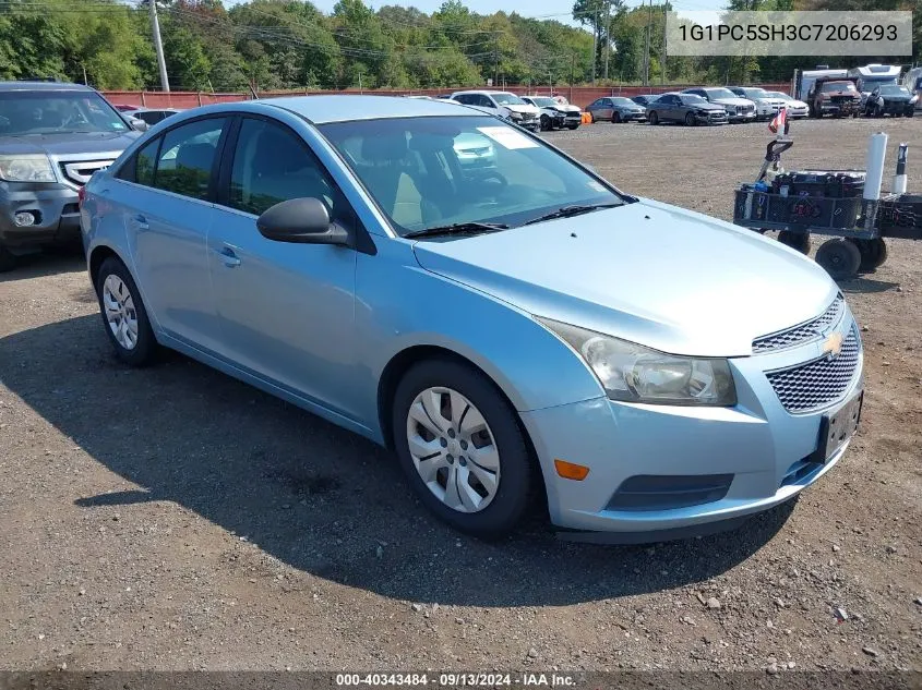 2012 Chevrolet Cruze Ls VIN: 1G1PC5SH3C7206293 Lot: 40343484