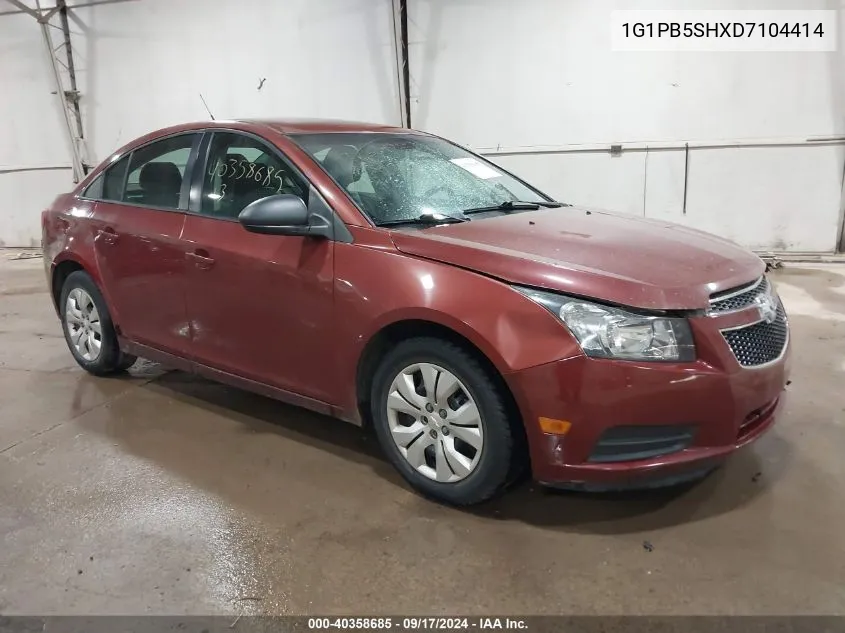 2013 Chevrolet Cruze Ls Manual VIN: 1G1PB5SHXD7104414 Lot: 40358685