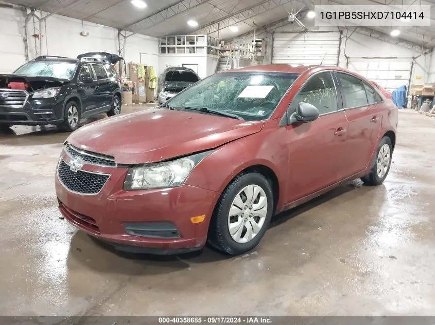 2013 Chevrolet Cruze Ls Manual VIN: 1G1PB5SHXD7104414 Lot: 40358685