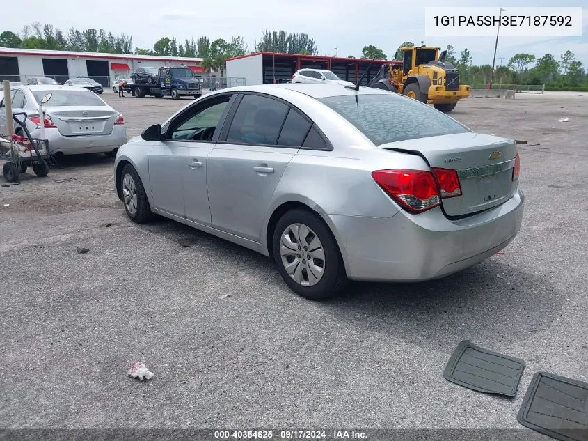 2014 Chevrolet Cruze Ls Auto VIN: 1G1PA5SH3E7187592 Lot: 40354625